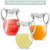 MosJos Acrylic Pitcher (72 oz), Clear Plastic, Water Pitcher with