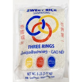 Sweet Rice Sanpatong, Non-GMO, Gluten Free, All Natural, 5 lb
