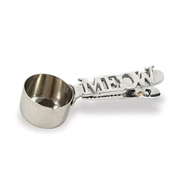 Mud Pie Pet Lovers 6.5" Stainless Steel Meow Scoop and Bag Clip 40220016