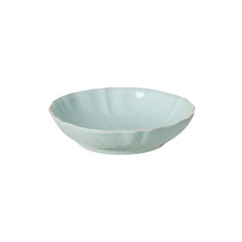 Casafina Stoneware Ceramic Impressions Collection Ind. Pasta Bowl D9" H2" 40 oz Robins Egg Blue
