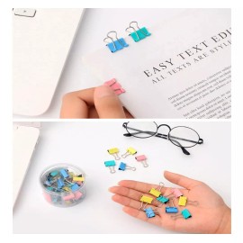Lomarey 40 Clips Pinza Chico Papel Sujetador Organizadores Papeleria