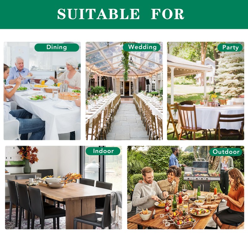 Biscaynebay Textured Fabric Round Table Cloth 90", Gold Water Resistant