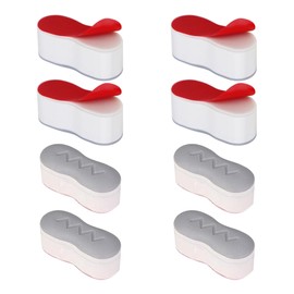 8pcs Toilet Seat Bumpers Kit, Toilet Seat Buffer, Toilet Lid Rubber Bumpers Replacement Kit, Self Adhesive Bathroom Toilet Seat Bumper, Suitable For Most Toilet Lids