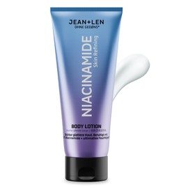 Jean & Len Niacinamide Body Lotion with 10% Niacinamide & Vitamin E, Refines the Skin, Strengthens the Skin Barrier, Reduces Wrinkles & Pores, Body Care without Parabens & Silicones, Vegan, 200 ml