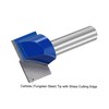 sourcing map 22mm Dia 8mm Shank Bottom Cleaning Router Bit,
