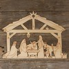 10x Wooden Nativity Manger Scene Craft Shape 3mm Ply Stable