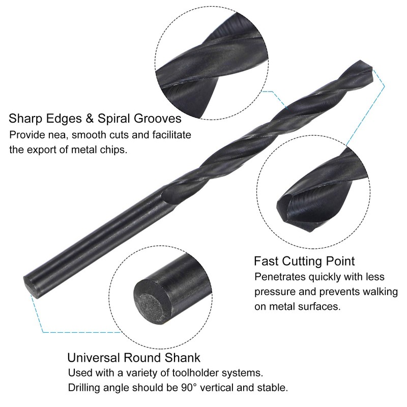 sourcing map Metric Tap and Drill Bit Set, M8 x