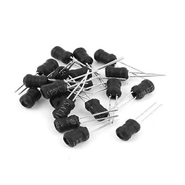 NEW LON0167 20Pcs 220uH 430mA 5x7mm 10% Tolerance Shielded Radial Lead Inductor Black(20Pcs 220uH 430mA 5x7mm 10% Toleranz Abgeschirmt Radial Вlеі Induktor Schwarz