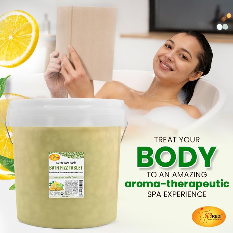 SPA REDI - Bath Fizz Tablets - Lemon Scented -