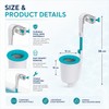 Wall-Mounted Pool Surface Skimmer for Above-Ground Pools – Automatic Leaf