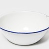 Highlander 17cm Enamel Bowl Camping Cooking Eating, White, One Size