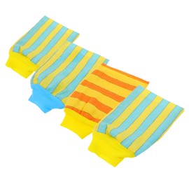 FRCOLOR Simple Bath Skin Mitts 4pcs Bathroom Scrubber Mitts Exfoliating Scrubbers Random Style