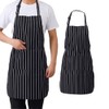 2PCS Apron with Pocket Chef Butcher Kitchen Restaurant Cook Wear