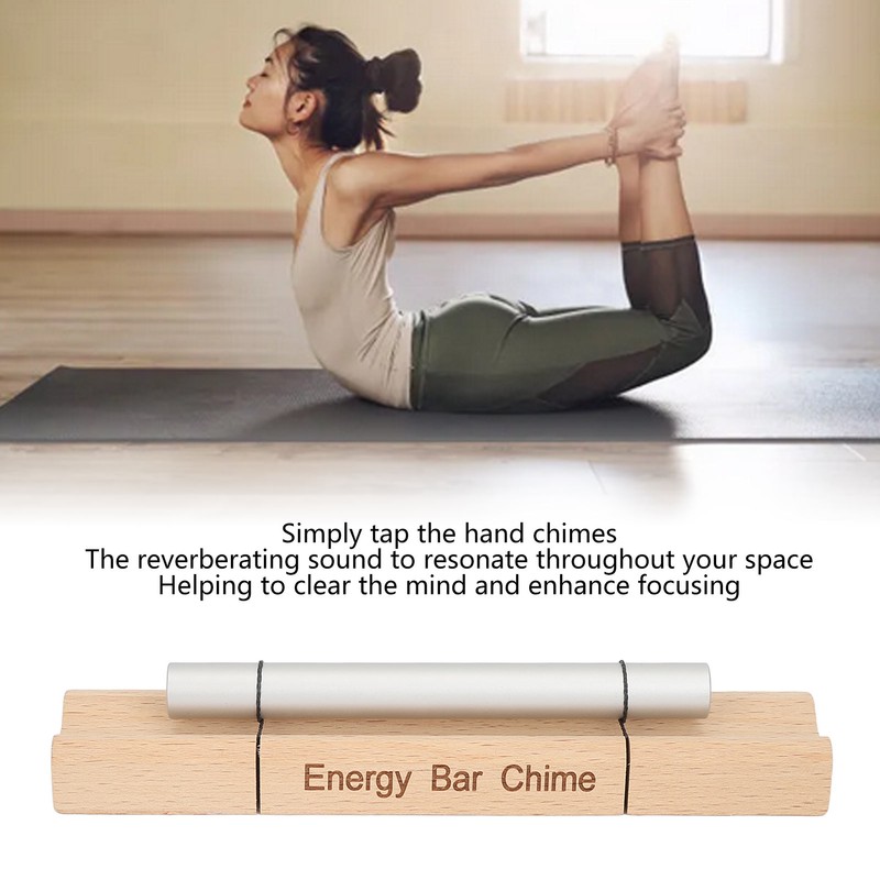 Meditation Chimes Mindfulness Aluminum Alloy Wooden Single Sound Hand Bell