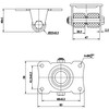 Finnhomy 1 Inch Caster Wheels Set of 4 Heavy Duty