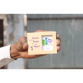 IVEI small wooden photo magnets - circular and rectangular - birthday return gifts - mini photo frames - magnets