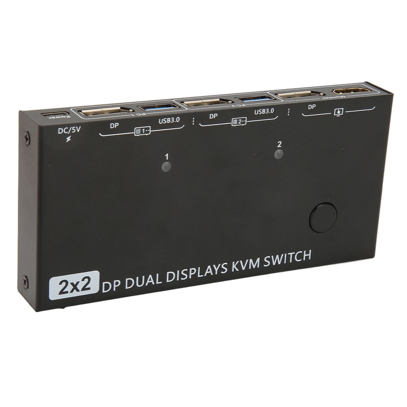 DisplayPort KVM Switch 2 In 2 Out 8K 30Hz 4