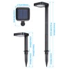 LEONLITE 2CCT Solar Landscape Pathway Lights Outdoor, 50/100% Dimmable, Auto