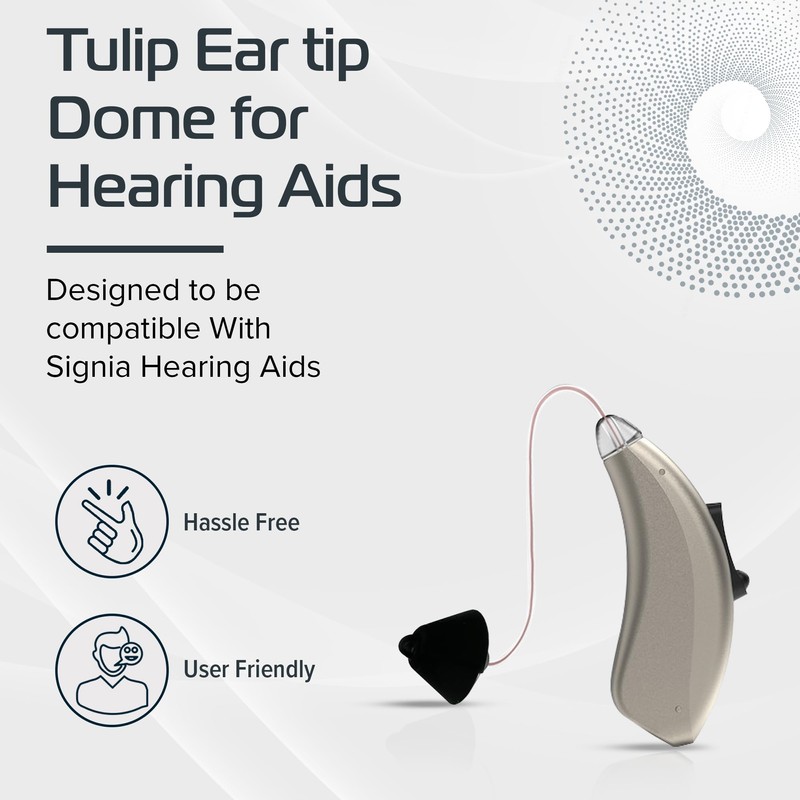 Hearing Aid Domes, Tulip Ear tip Dome for Hearing Aids,