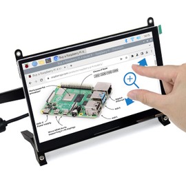 FREENOVE 7 Inch HDMI Touchscreen Monitor for Raspberry Pi 5 4 Jetson Nano PC (No Shell), 1024x600 Pixel IPS Display, 5-Point Touch Capacitive Screen
