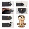 Dtoterul Leather Rivets Pack of 100 Button Rivets Solid Button