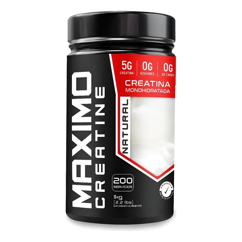 Creatina Monohidratada 1kg Maximo Sabores Natural