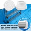 Qloby 4 Pack Pool Ladder Bumpers for Inground Pool, Rubber