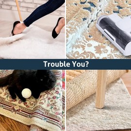 Carpet Tape Rug Gripper Pads Kitchen Mats for Floor Rug Pad Carpet Tape Double Sided Anti Slip Rug Pad Non Slip Padding Double Sided Carpettape Ruban AdhéSif Double Face