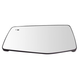 TRQ Mirror Glass Heated Blind Spot LH Side for Chevy Silverado GMC Sierra 1500