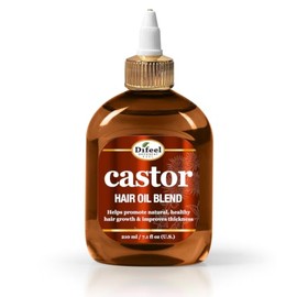 Difeel Aceite para el cabello premium 99% natural - Aceite para el cabello de ricino Pro-Growth 7.1 oz. - Aceite de ricino natural para el crecimiento