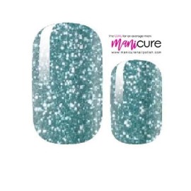 ManiCURE Nail Polish Down by the Sea Glitter, ManiCURE  Real Nail Polish Strips