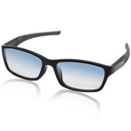 Eight Tokyo PH-LBL Dimmable Sunglasses, Blue Light Reduction, UV Protection, Light Blue, 5 black/dimmable light blue