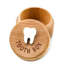 Tooth Fairy Box, Tooth Box for Boys Kids, Keepsake Organizer, Lost Teeth Tooth Holder Box, Tooth Storage Box, Cute Wooden Tooth Fairy Keepsake, Cute Lost Tooth Holder to Keep The Childhood Memory