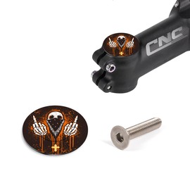 CNC Bike Headset Top Cap with Bolts，MTB Headset Cap for Bicycle Road Bike 1 1/8 Stems and Forks