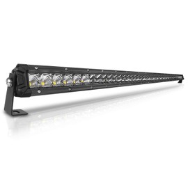 Rigidhorse 52 Inch LED Light Bar Single Row Flood & SpotBeam Combo 50000LM Off Road LED Light Bar Driving Light for Pickup SUV ATV UTV Truck Roof Bumper