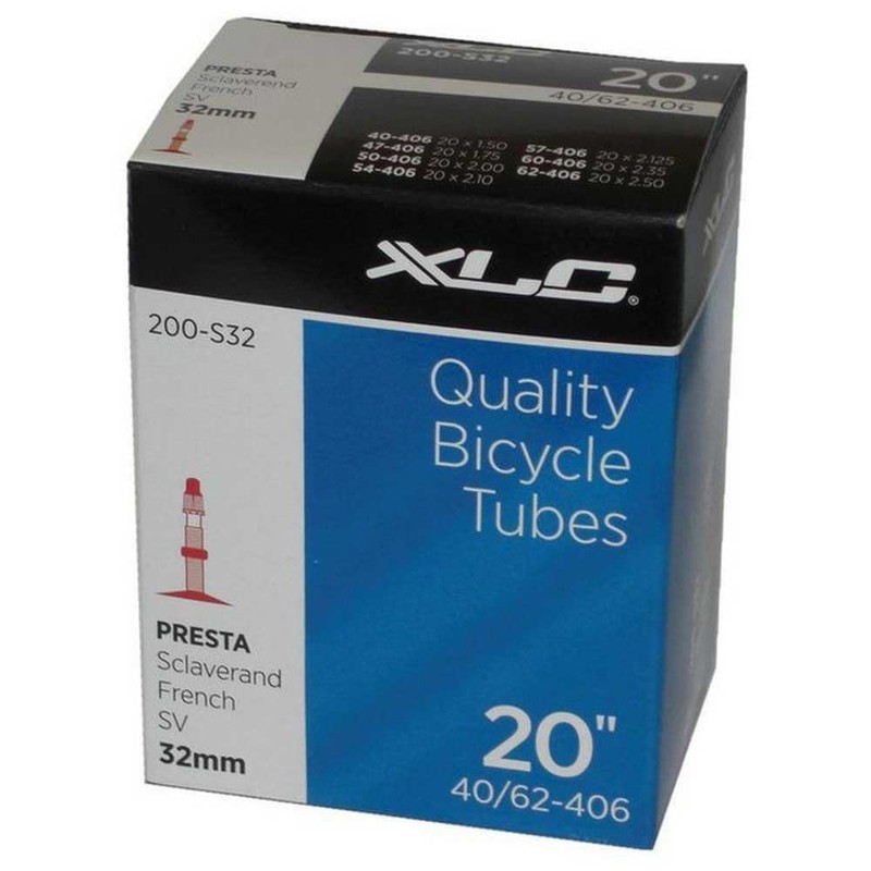 XLC Bicycle Tube 20 x1.5/2.5 40/62 SV 32 mm, 2508200400
