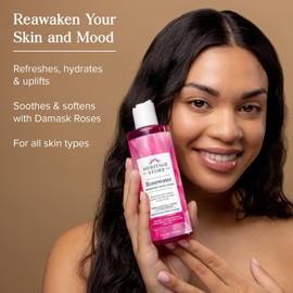 Heritage Store Rosewater - A Refreshing Splash for Radiant Skin with Damask Rose Hydrating for the Face for All Skin Types Made Without Alcohol Hypoallergenic Vegan 4 Fl Oz Size / 헤리티지 스토어 로즈워터 - 다마스크 로즈로 빛나는 피부를 위한 상쾌한 스플래시 모든 피부 타입 얼굴용 수분 공급 알코올 저자극성 비건 4 Fl Oz 없이 만들어졌습니다 Size
