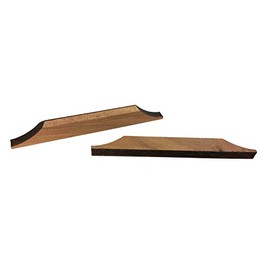 Laser-cut Hardwood Bridge Blanks for Cigar Box Guitars - Choose Style, Wood and Quantity! (Kay-style (2-pack), Walnut)