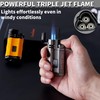 Castelar Cigar Torch Lighter Triple Flame Windproof Refillable Butane Cigar