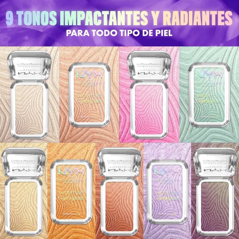 Iluminador Cremoso Buttermelt Highlighter De Nyx Butta In Bronze