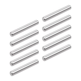 sourcing map 10Pcs 6mm x 40mm Dowel Pin 304 Stainless Steel Pegs Support Shelves Silver Tone