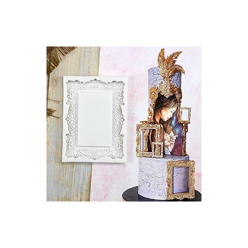 Molde de pastel 3D en relieve estilo marco – TTONGX