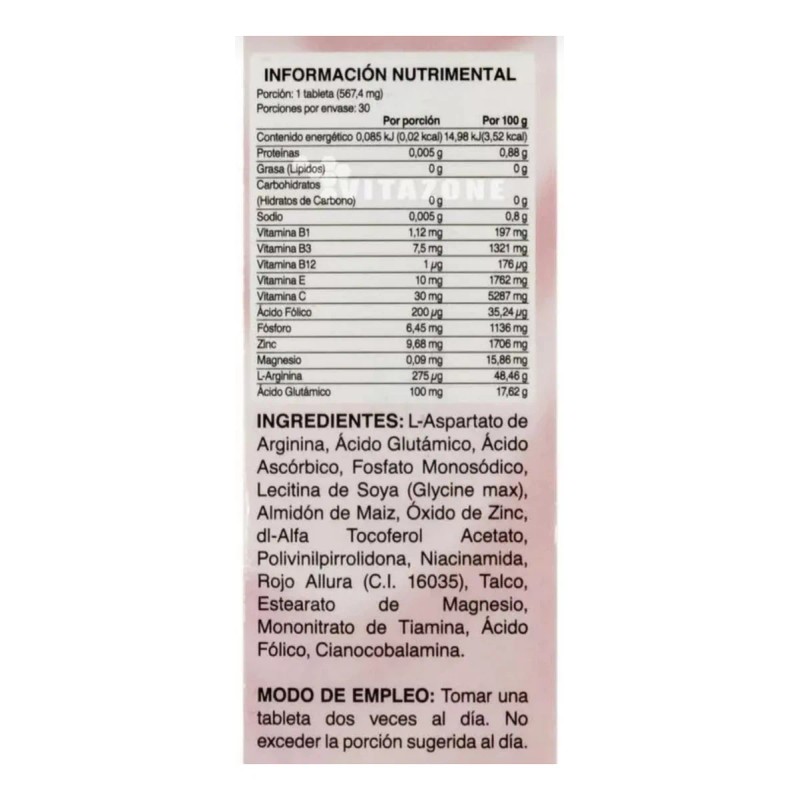 Sukrol Mujer Caja Con 30 Tabletas Vitaminas Minerales Sabor Sin