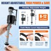 6 Pack Universal Toilet Flusher Replacement Kit and Toilet Valve