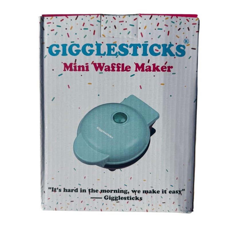 Gigglesticks Mini Waffle Maker - Bachelorette Party Fun, Compact Stainless