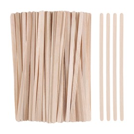 300/600/1200 Pieces Disposable Wood Stick Beauty Spatulas Log Hair Removal Wax Coating and Eyebrow Trimming Wooden Stick (1200pcs)