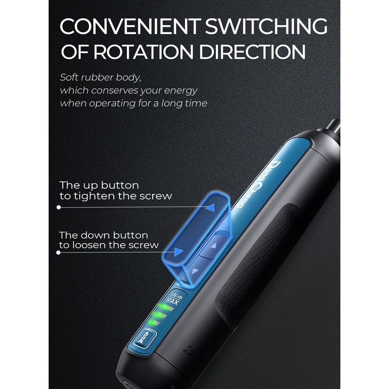 DongCheng 4V Cordless Electric Screwdriver, 2000mAh Battery Powered Rechargeable Screwdriver