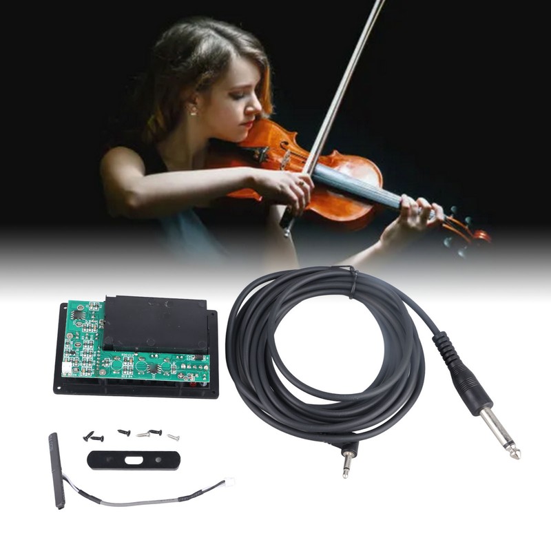 Violin Equalizer Violin Silent EQ Pickup with Cable for Violin