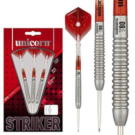 Unicorn Unisex Striker Type 2 80% Tungsten Steel Tip Darts, Red, 23 g EU