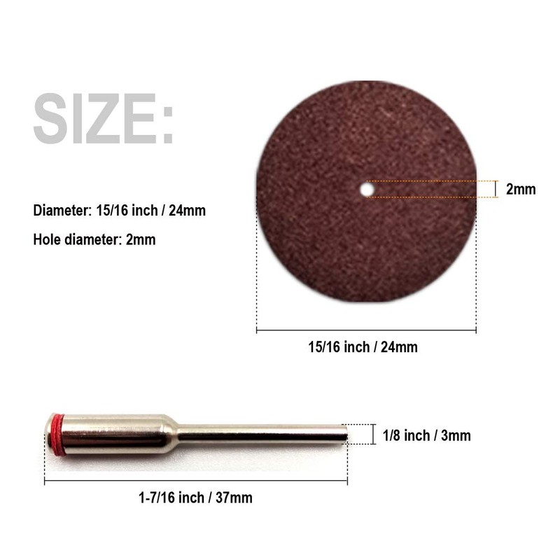 140Pcs Resin Cutting Disc 1 inch Rotary Tool Cut Off